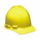 HARD HAT WITH SIX POINT SUSPENSION, YELLOW